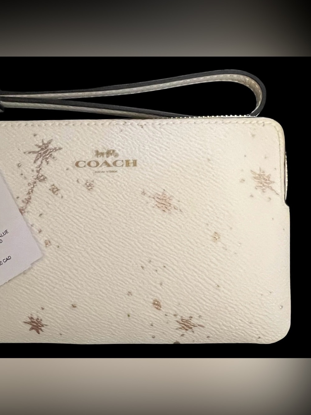 Coach Corner Zip Star Wristlet In Chalk Multi, NWT - Picture 5 of 16
